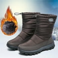 thumbnail image 1 of QISIWOLE Snow Boots Women Winter Plus Velvet Warm Short Boots Cotton Shoes Waterproof,clearance under $10, 1 of 5