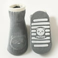 thumbnail image 1 of QISIWOLE Infants Toddlers Floor Socks Kids Boys Girls Baby Non Slip Soles Grip Cartoon Cute Ankle Walking Socks Deals, 1 of 3