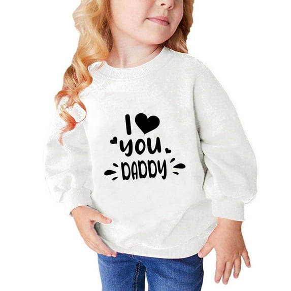 Herrnalise Toddler Girls Valentine's Day Sweatshirts Crewneck Hoodies Long Sleeve Collage T Shirts Kids Pullover Tops 2-10 Years