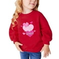 thumbnail image 1 of Herrnalise Toddler Girls Valentine's Day Sweatshirts Crewneck Hoodies Long Sleeve Collage T Shirts Kids Pullover Tops 2-10 Years, 1 of 5