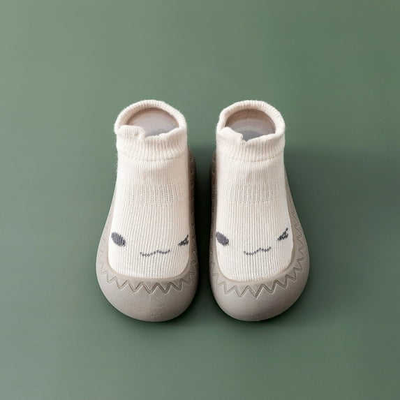 QISIWOLE Toddler Baby Boys Girls Cute Fashion Cartoon Pattern Cotton Breathable Soft Non-slip Toddler Shoes Socks,summer savings