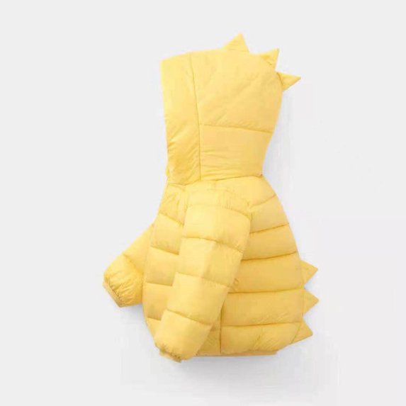 QISIWOLE Toddler Kid Baby Grils Boy Cute Zipper Solid Thick Dinosaur Hooded Warm Jacket,Discount