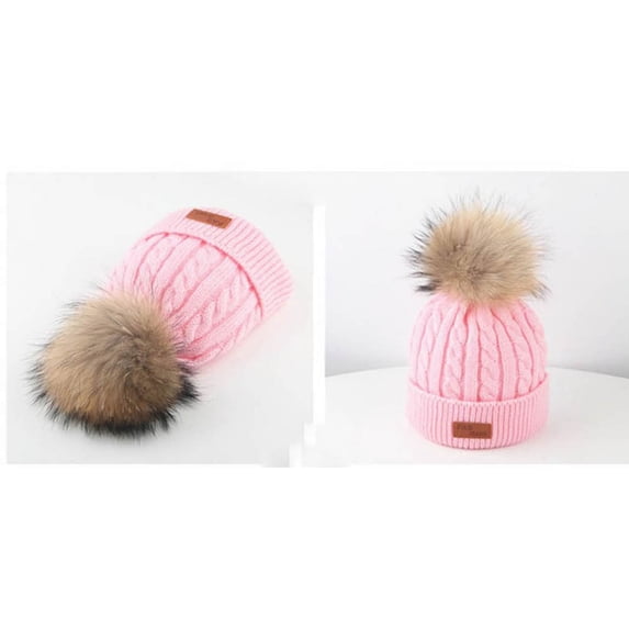 SDJMa Toddler Kid Girl&Boy Baby Infant Winter Crochet Knit Hat Beanie Hairball Cap