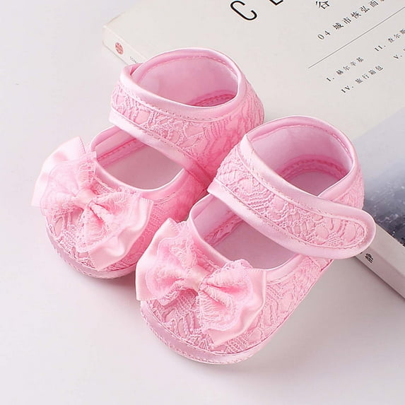 Herrnalise Toddler Kids Baby Girls Anti-slip Toddler Shoes Soft Sole Princess Shoes