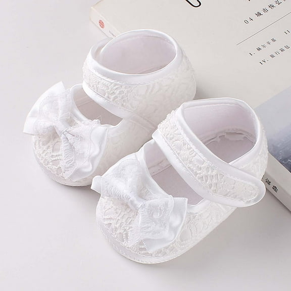Herrnalise Toddler Kids Baby Girls Anti-slip Toddler Shoes Soft Sole Princess Shoes