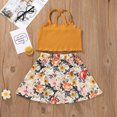 thumbnail image 1 of Herrnalise Toddler Kids Baby Girls Summer Fashion Sling Top Print Skirt Clothes Suit, 1 of 8