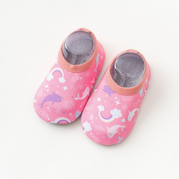 Herrnalise Toddler Kids-Water-Shoes Quick dry Lightweight Non-Slip Aqua-Socks Swim-Shoes for Beach-Pool Walking for Boys Girls