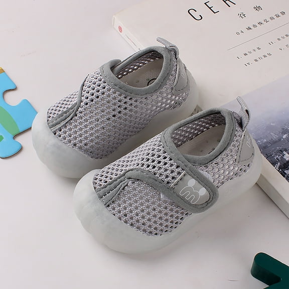 Herrnalise Toddler Shoes Baby First-Walking Breathable Mesh Infant Boys Girls Soft Trainers