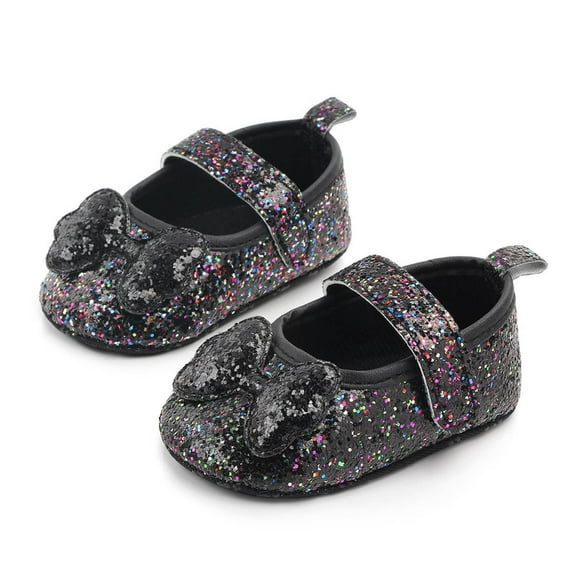 Herrnalise Toddler Shoes Baby Girls Cute Fashion Bow Sequins Non-slip Soft Bottom Sandals rollbacks