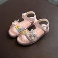 thumbnail image 1 of QISIWOLE Toddler Shoes Baby Girls Princess Soft Non-slip Cartoons Bunny Summer Sandals,clearance under 10, 1 of 5