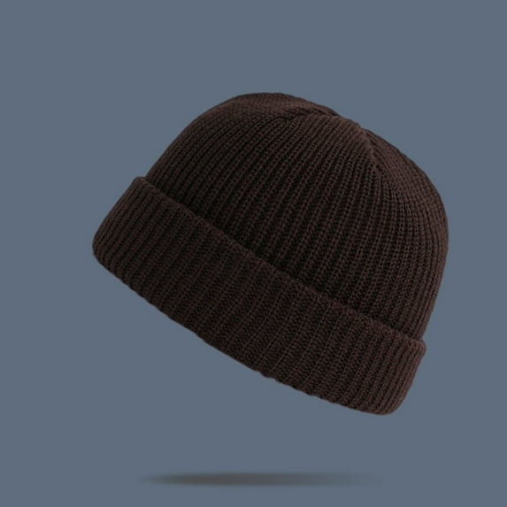 Herrnalise Unisex Fashion Warm Winter Casual Knitted Hat Solid Color All-match Hat