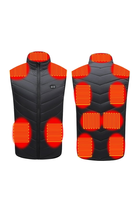 UpgradedHeated Vest for Men and Women, Smart ElectricHeating VestRechargeable, WarmingHeated Jacket, Battery Not Included