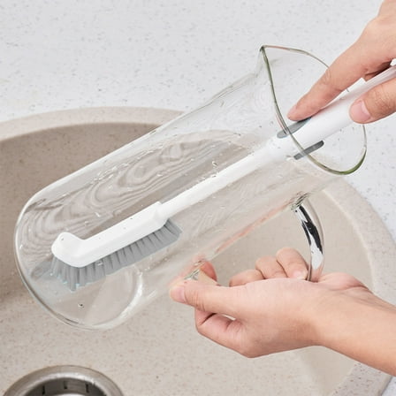 Herrnalise Utility Bottle Cleaning Brush With Adjustable Long Handle Thin Small Big Wire Cleaner Bendable Flexible for Narrow Neck Skinny Spaces of Water Beer Wine Baby Bottles