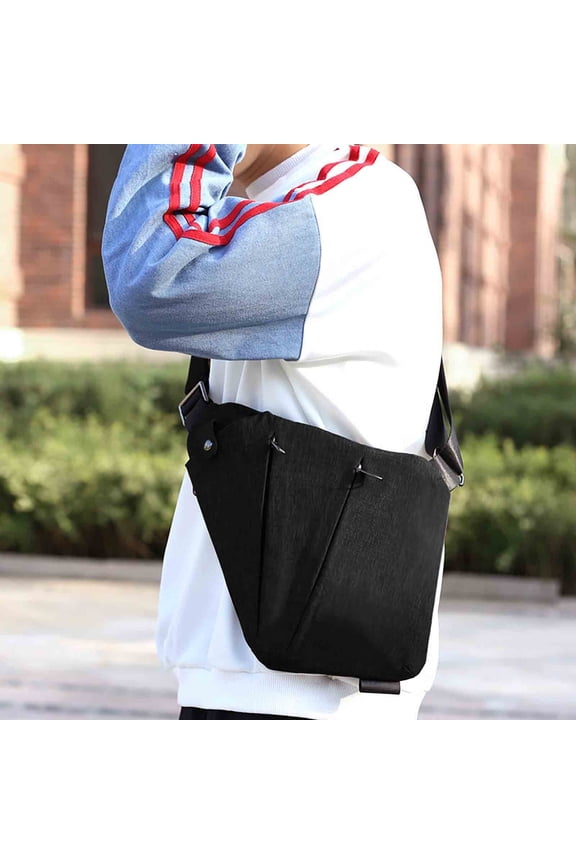 Wander Plus Anti Theft Bag,Fashion Wander Plus Slim Sling Bag Anti Theft Cross Body Travel Bag Multi Pocket for Women/Men,Black