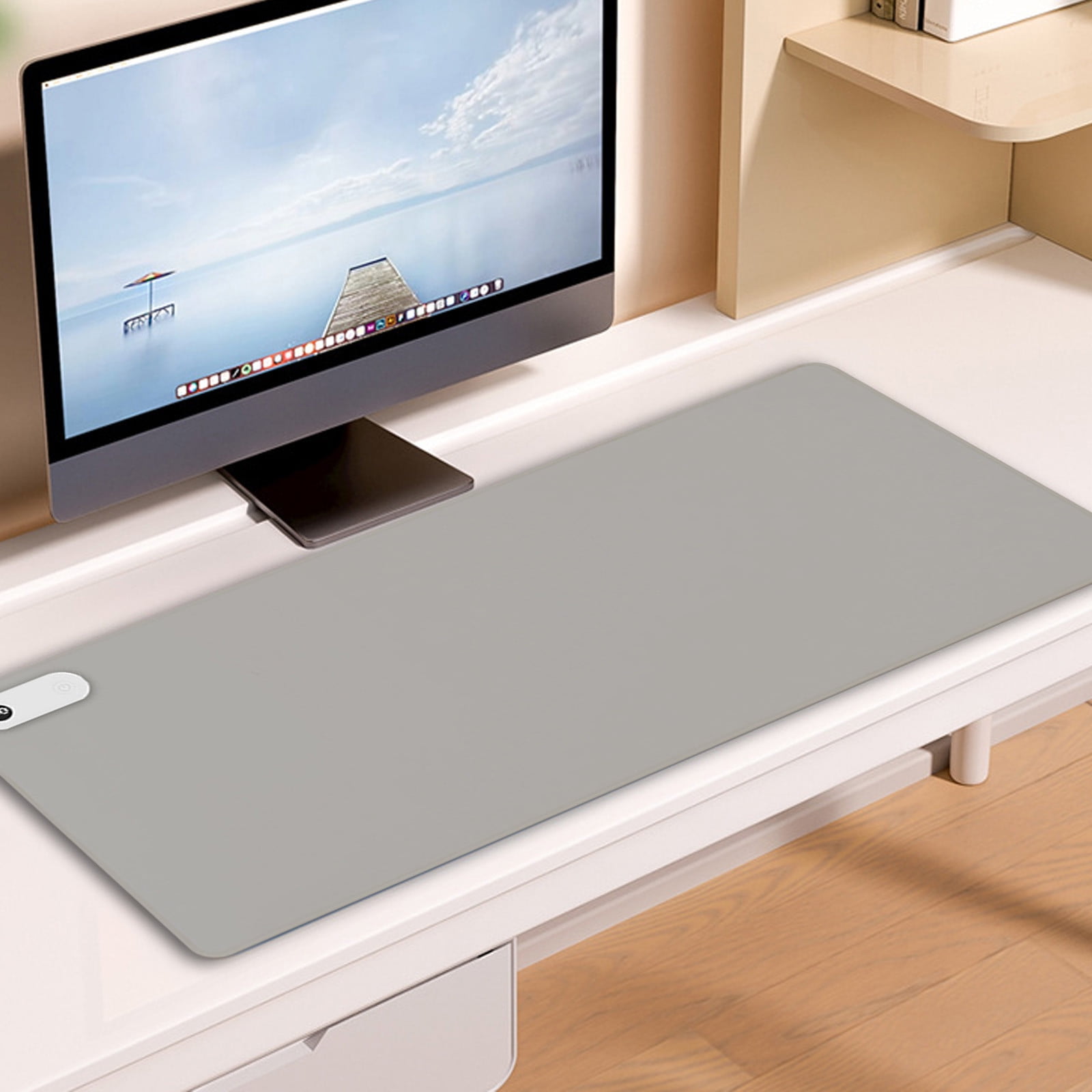 Herrnalise Warm Desk Pad,Heated Mouse Pad,Keyboard Mat,Electric Heating