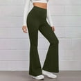 thumbnail image 1 of Herrnalise Warm Leggings For Women Winter Women's Casual Slim High Elastic Waist Solid Color Sports Yoga Flare Pants Gifts For Women, 1 of 9