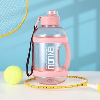 80oz Sport Large Capacity Water Bottle With Handle, Leak-proof, Dust-proof,  Bpa-free, Suitable For Cold Water Only, 2.4l Big Water Cup, Perfect For  Outdoor Hiking And Camping. Made Of Healthy Pet Material, Can