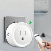 Herrnalise WiFi Smart Plugs Compatible with Alexa and Google Home,Smart WiFi Outlet with Remote Control and Timer Function,2.4GHz Wi-Fi Only,No Hub Required,White