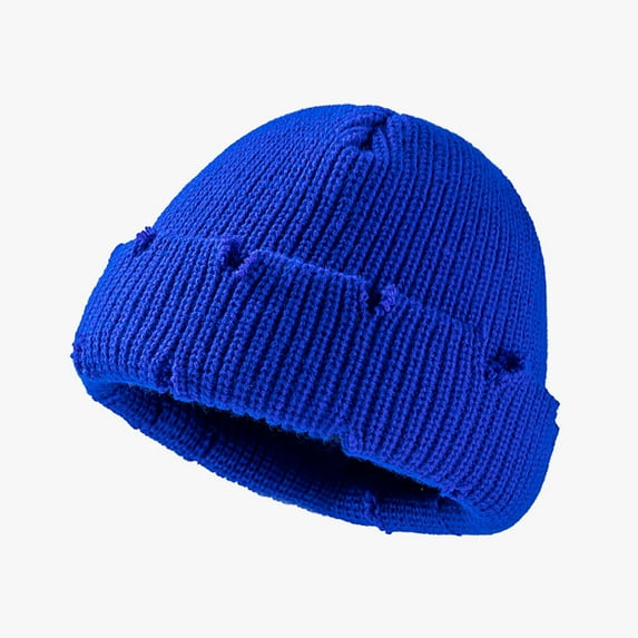 Herrnalise Winter Hats For Men And Women Woolen Earmuffs Warm Woolen HatDome Flanging Knitted Hat