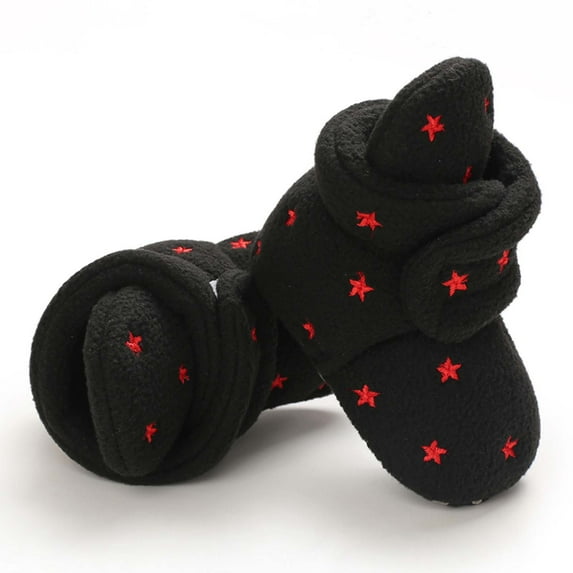 Herrnalise Winter Toddler Baby Boys Girls Star Fleece Soft Soled Shoes Toddler Boots Savings !