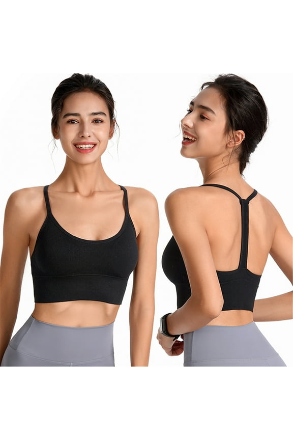 Wireless Tank Top Bra Woman Bras With String Quick Dry Shockproof Running Fitness Large Size Underwear