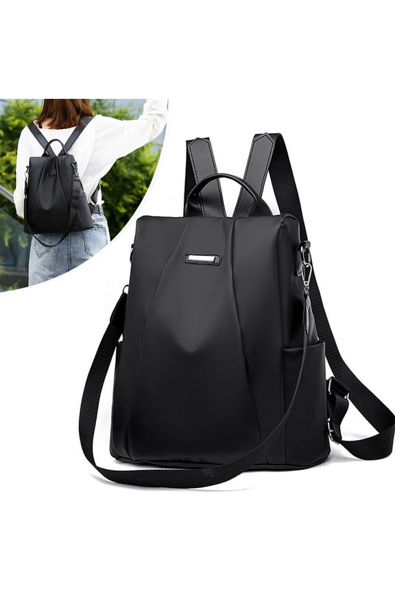 Women Backpack Purse Waterproof Nylon Anti-theft Rucksack Lightweight Shoulder Bag