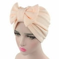 thumbnail image 1 of Herrnalise Women Bow Chemo Hat Beanie Scarf Turban Wrap Cap, 1 of 2