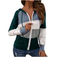 thumbnail image 1 of Herrnalise Women Casual Long Sleeve Zip Up Hooded Sweatshirts Hoodies with Pockets Green,L, 1 of 3