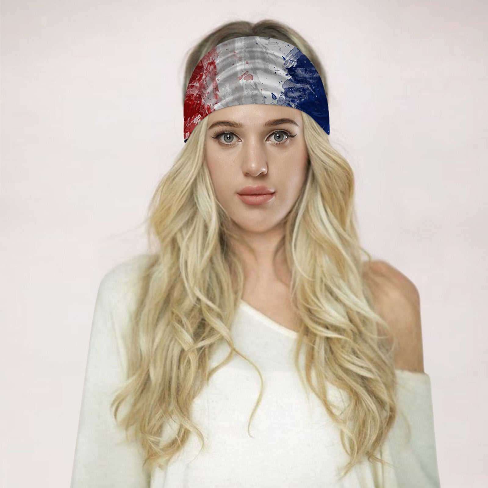 Herrnalise Women Fashion Ball Print Elastic Headband 1PC Head Wrap Hair ...