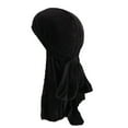 thumbnail image 1 of Herrnalise Women Long Tail Pirate Hat Hijab Muslim Velvet Turban Cap, 1 of 2