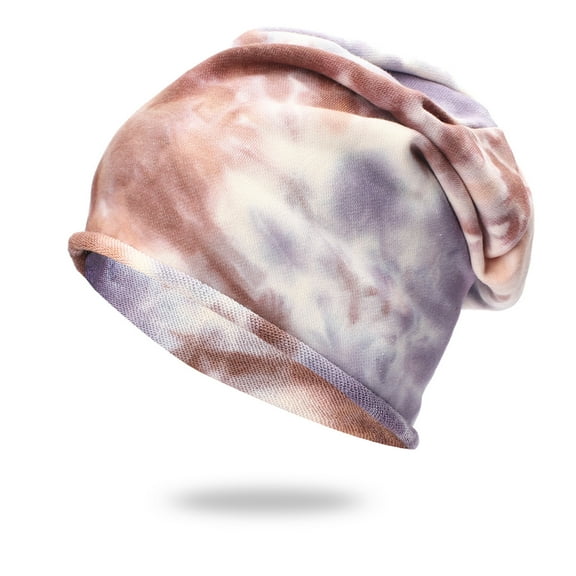 Herrnalise Women Men Warm Baggy Camouflage Crochet Winter Wool Ski Beanie Tie-Dye Caps Hat