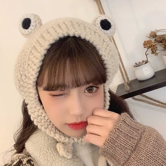 Herrnalise Women Winter Cute Hat Crochet Beanie Hats Photography Knitted Hat Cap