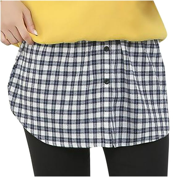 SDJMa Women's Basic Versatile Stretchy Women's New High Waist Skirt - Shirt Eextender Mini Skirt Slim Casual Skirt