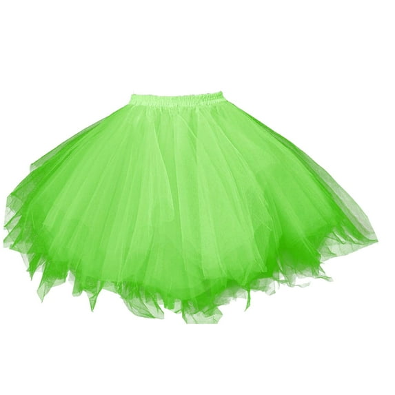 SDJMa Women's Boho Leopard Print Skirt Women Retro Slip High Quality Bubble Yarn Ballet Skirt Dance Half Skirt