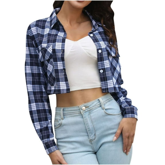 Herrnalise Women's Bomber Jacket Casual Coat Zip Up Outerwear Windbreaker Solid Color V Neck Overcoats With Pockets Blue,S