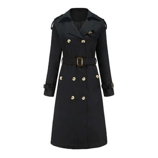 Womens Dress Coat Calvin Klein Double Breasted Belted Pea Coat