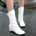 thumbnail image 1 of Herrnalise Women's Fold-Over And More Wear High-Heeled High-Heeled Short Boots,Clearance, 1 of 7