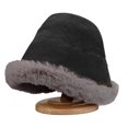 thumbnail image 1 of Herrnalise Women's Hat Winter Solid Color Plush Bucket Cute And Warm Caps Hunting Fishing Hat, 1 of 6