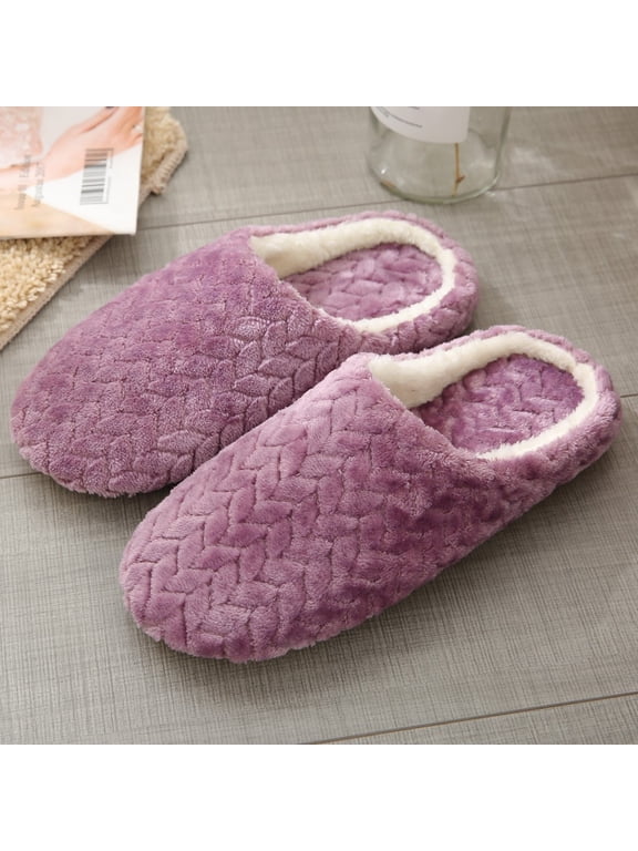 Women's House Slippers Slip-On Anti-Skid Flower Indoor Casual Shoes Snow Slipper Flash picks