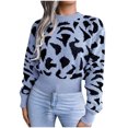 thumbnail image 1 of Herrnalise Women's Knitted Crop Tops Women Fashion Casual Long Sleeve Hollow Out Base Knitted Sweater Pullover Jumper Sweaters, 1 of 5