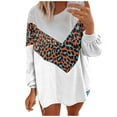 thumbnail image 1 of Herrnalise Women's Knitted Crop Tops Women Fashion Leopard Print Comfortable Long Sleeves Sweater Tops Pullover Jumper Sweaters, 1 of 8