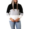 thumbnail image 1 of Herrnalise Women's Knitted Crop Tops Women Striped Knitting Sweater Long Sleeve Tops Bloues Pullover Jumper Sweaters, 1 of 9