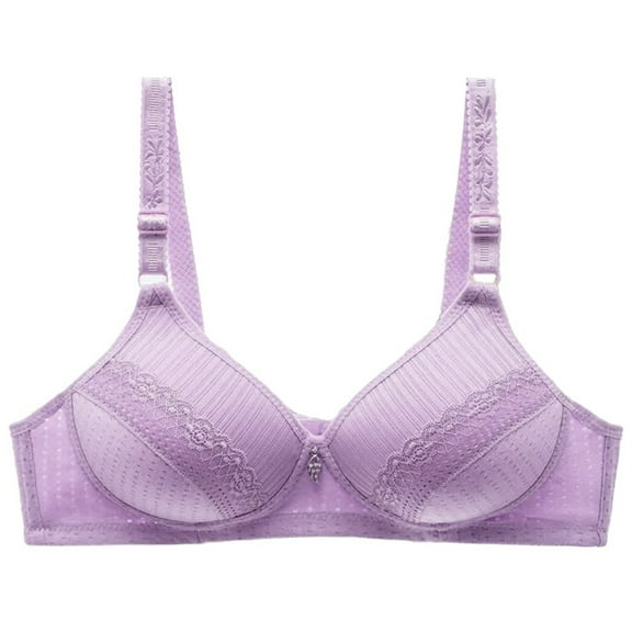 Herrnalise Women's Lace Bra Full Coverage thin Section underwear comfortable Wireless Bra
