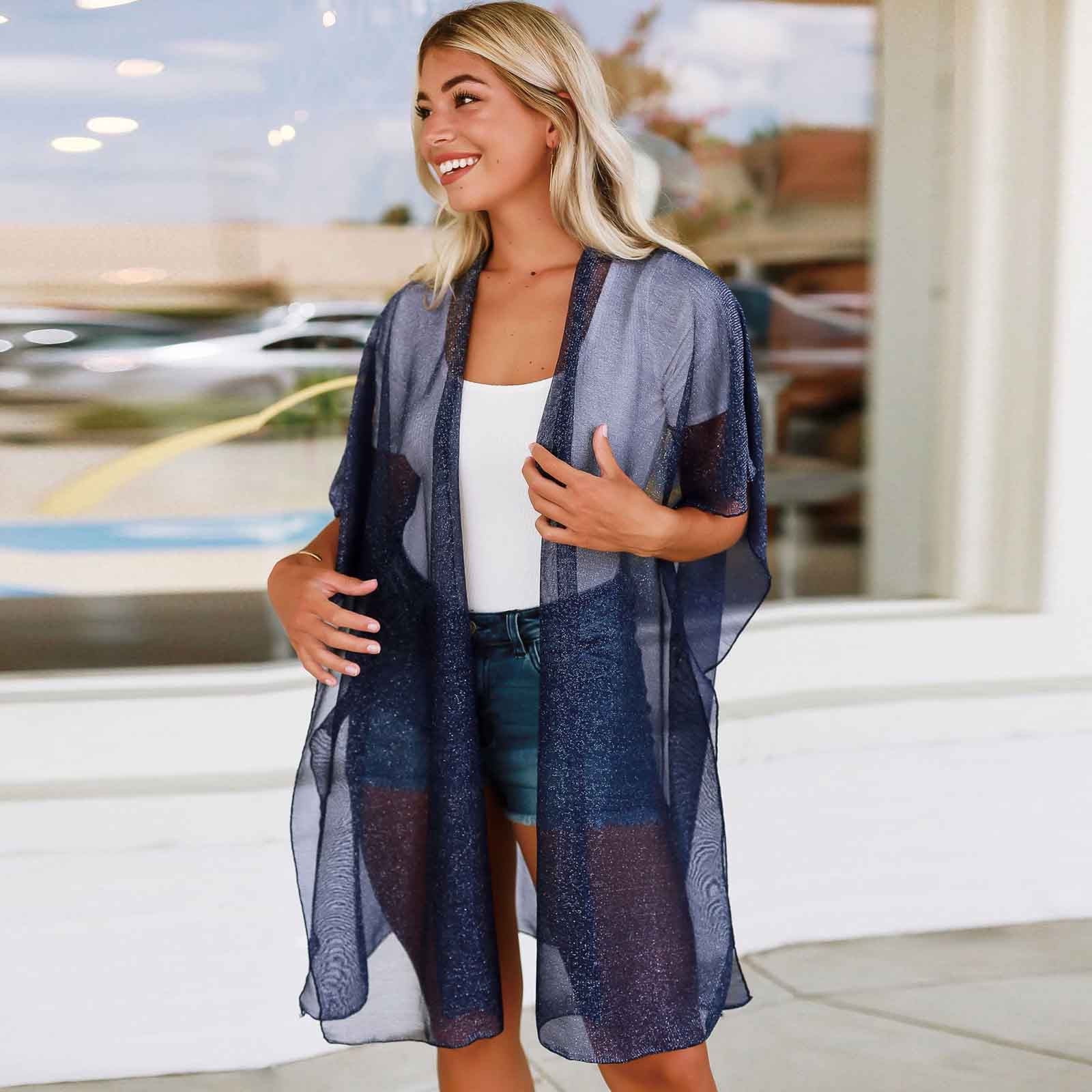 Chiffon open front clearance cardigan