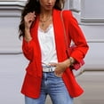 thumbnail image 1 of Herrnalise Women's Lightweight Vee Cardigan Sweater Fashion Women Casual Solid Lapel Petite Suit Long Sleeves Coat Cardigan Tops, 1 of 5