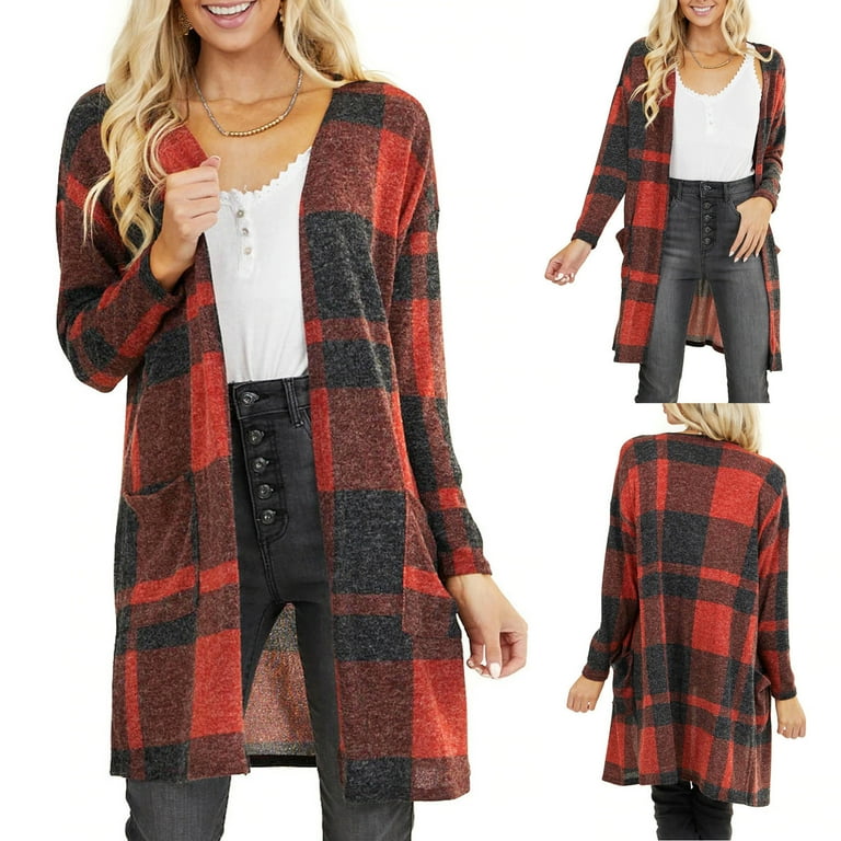 Loose Long Sleeve Pocket Cardigan