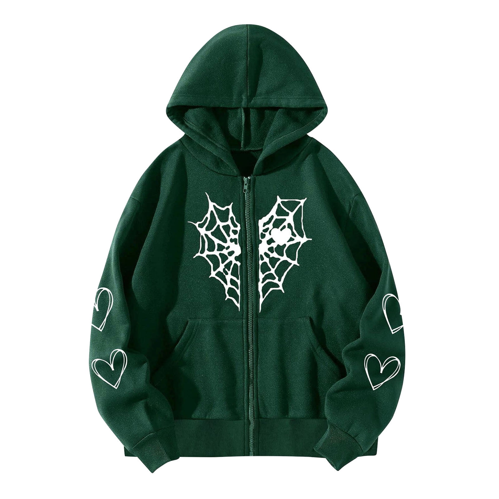 Herrnalise Women's Long Sleeve Gothic Hoodie Full Zip Up Solid Hooded Cardigan Goth Style Pattern Loose Long Sleeve Hoodies Casual Coat S-2XL - Walmart.com Herrnalise Women's Long Sleeve Gothic Hoodie Full Zip Up Solid Hooded Cardigan Goth Style Pattern Loose Long Sleeve Hoodies Casual Coat S-2XL - Walmart.com