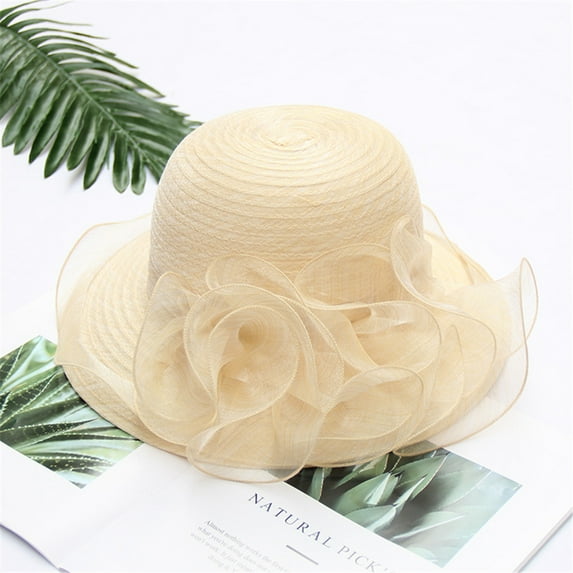 Herrnalise Women's Organza Church Fascinator Bridal Tea Party Wedding Hat
