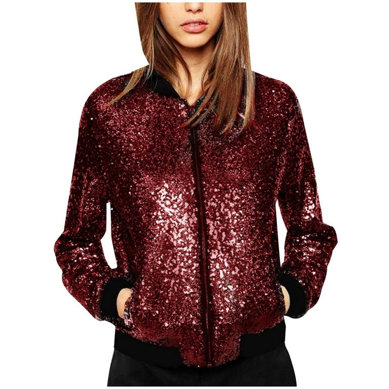 Wine bomber jacket womens sales