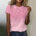 thumbnail image 1 of Herrnalise Women's Sequin Tops Sparkly Glitter Blouses Sequined Short Sleeve Shirts for Holiday Club Night Gear up for greatness for less, 1 of 1